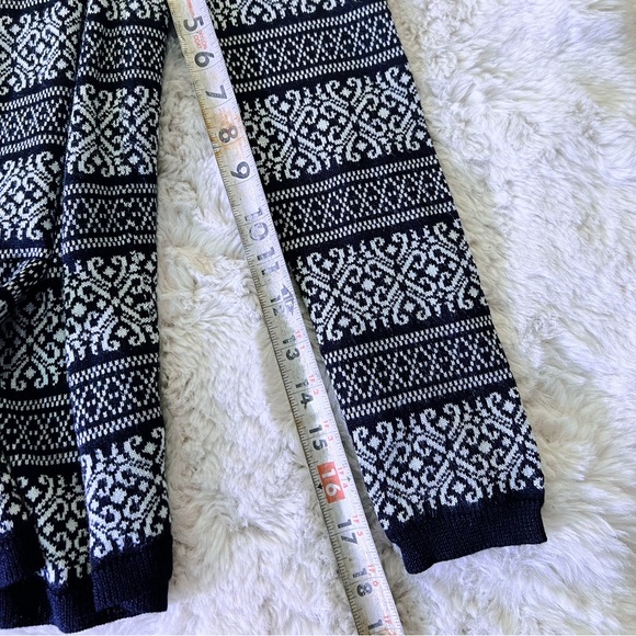 Moving Sale!! EUC Anthro  Skies Are Blue Drape Front Cardigan Sweatr B&W Small - Picture 9 of 12